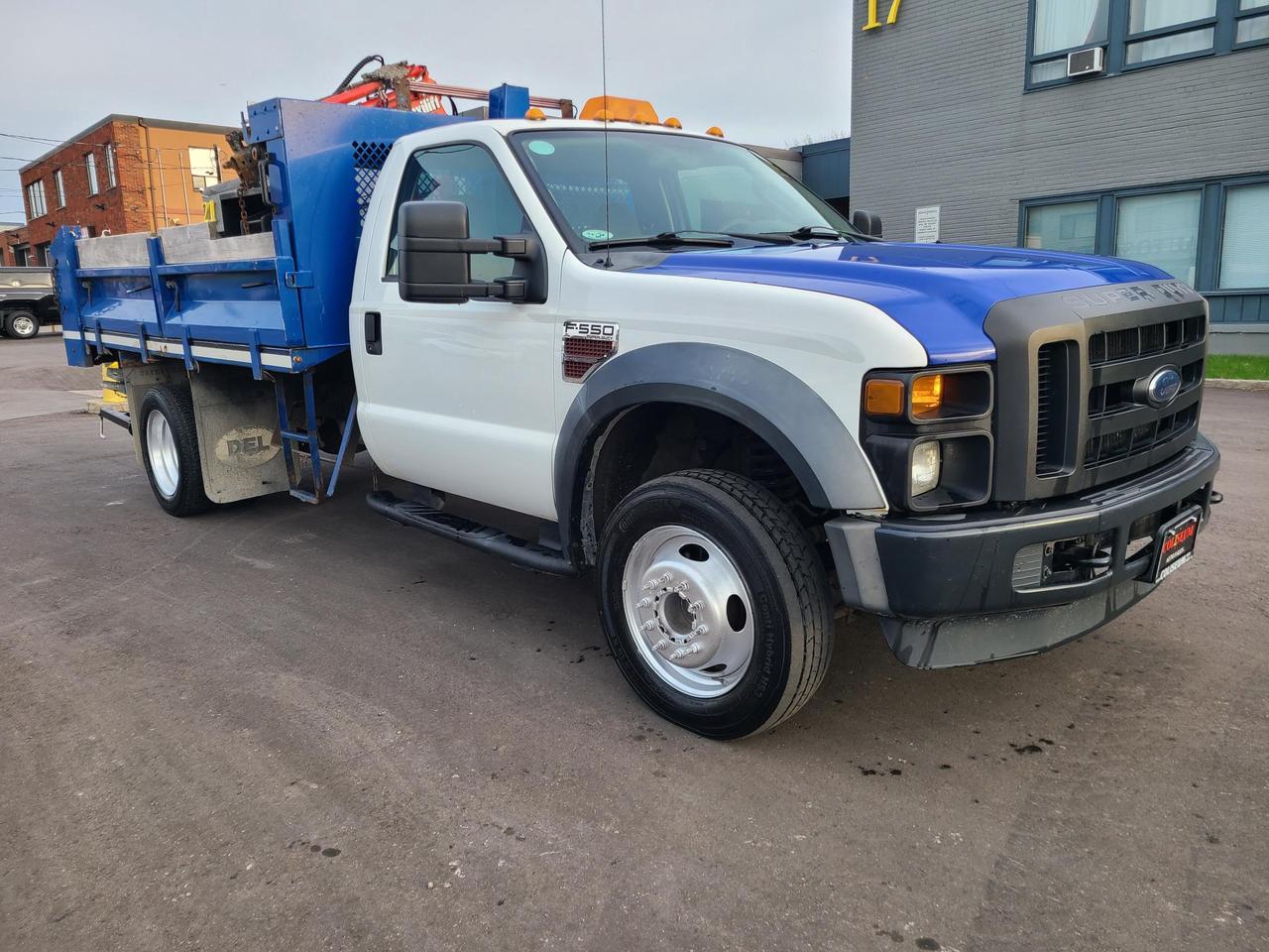 2010 Ford F-550 DIESEL-11FT DEL DUMP BOX-MAXILIFT CRANE-ONLY 116KM Photo