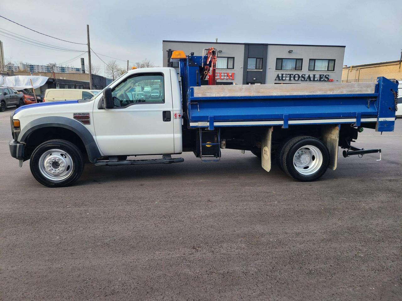 2010 Ford F-550 DIESEL-11FT DEL DUMP BOX-MAXILIFT CRANE-ONLY 116KM Photo4