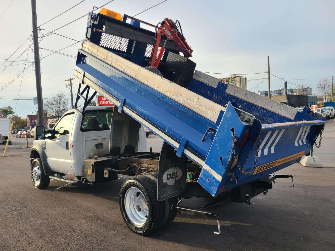 2010 Ford F-550 DIESEL-11FT DEL DUMP BOX-MAXILIFT CRANE-ONLY 116KM Photo