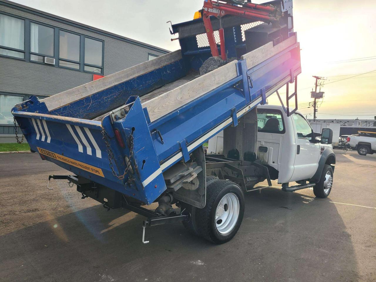 2010 Ford F-550 DIESEL-11FT DEL DUMP BOX-MAXILIFT CRANE-ONLY 116KM Photo