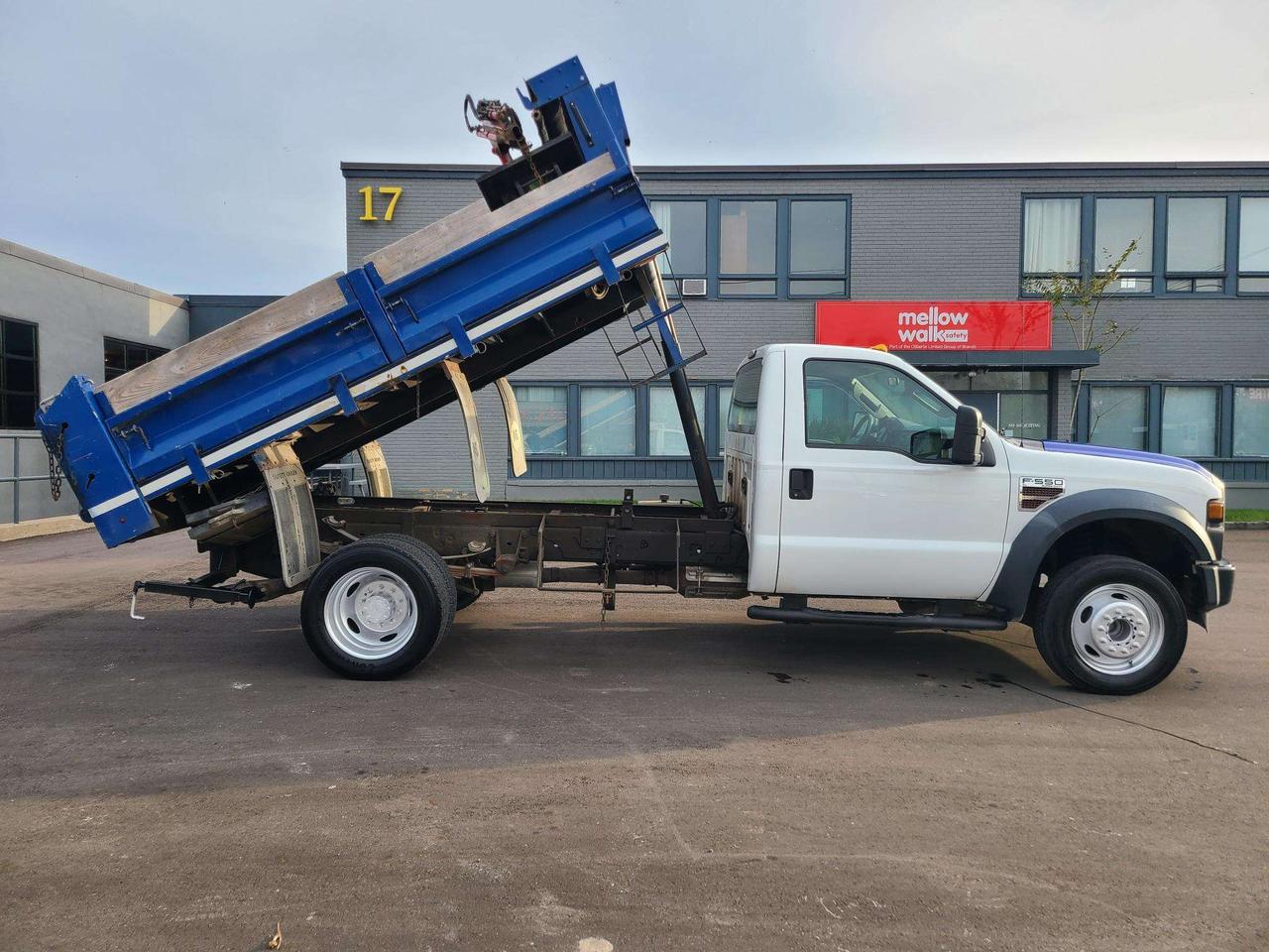 2010 Ford F-550 DIESEL-11FT DEL DUMP BOX-MAXILIFT CRANE-ONLY 116KM Photo