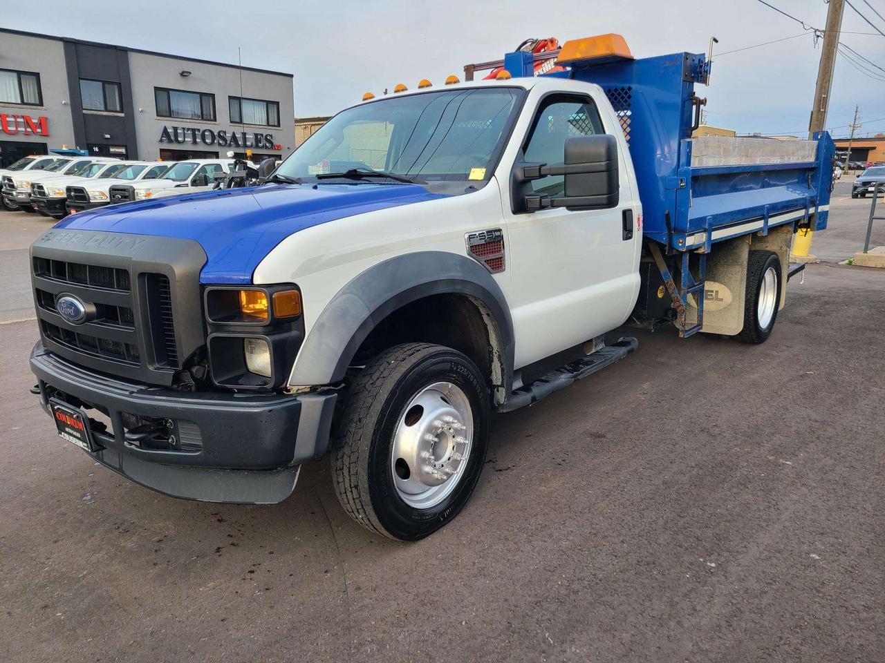 2010 Ford F-550 DIESEL-11FT DEL DUMP BOX-MAXILIFT CRANE-ONLY 116KM Photo