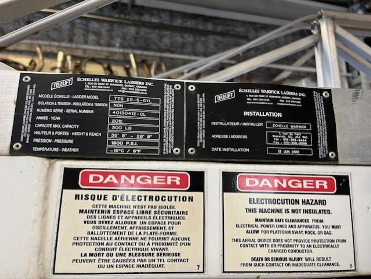 2012 Chevrolet Express 3500 BUCKET/BOOM/CHERRY PICKER **TELELIFT CRANE** Photo