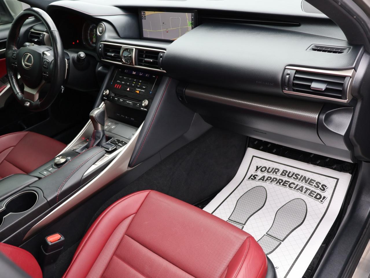 2018 Lexus IS 300 F-SPORT AWD CERTIFIED *SERVICE RECORDS* CAMERA NAV BLUETOOTH LEATHER HEATED SEATS SUNROOF CRUISE ALLOYS - Photo #11