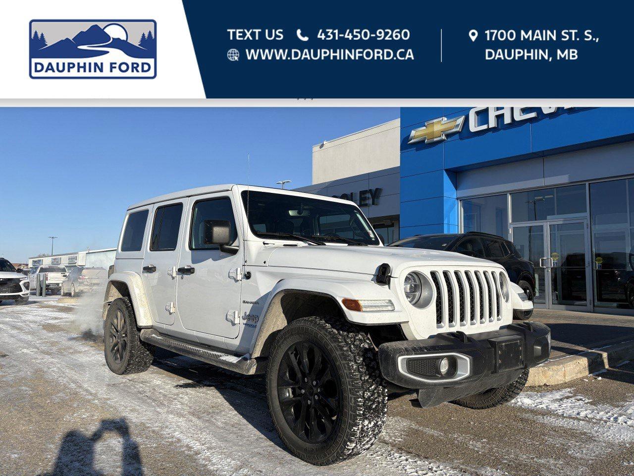 Used 2021 Jeep Wrangler 4xe Unlimited Sahara for sale in Dauphin, MB