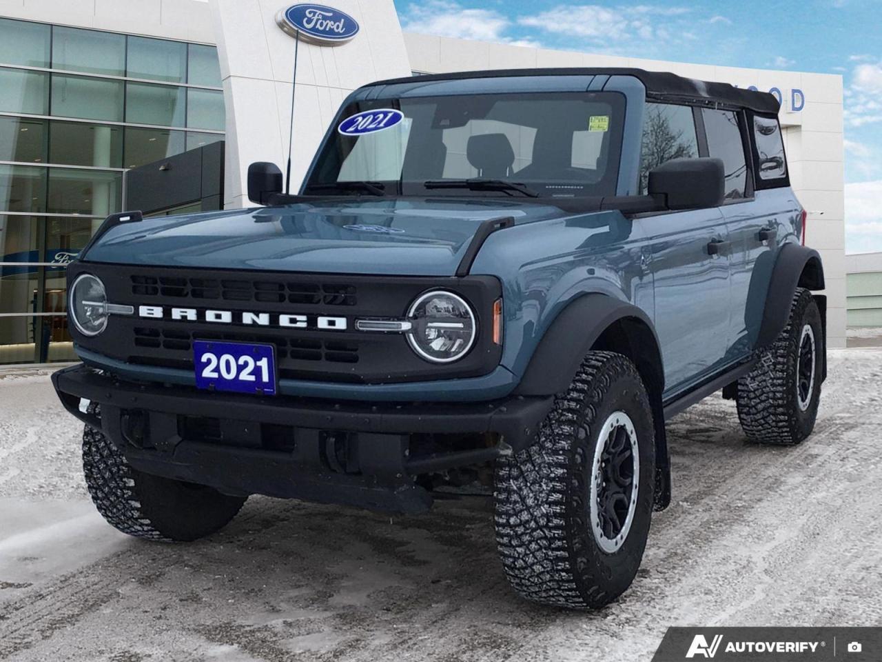 Used 2021 Ford Bronco Black Diamond 2.7 Liter | Sasquatch Package | Local Vehicle for sale in Winnipeg, MB