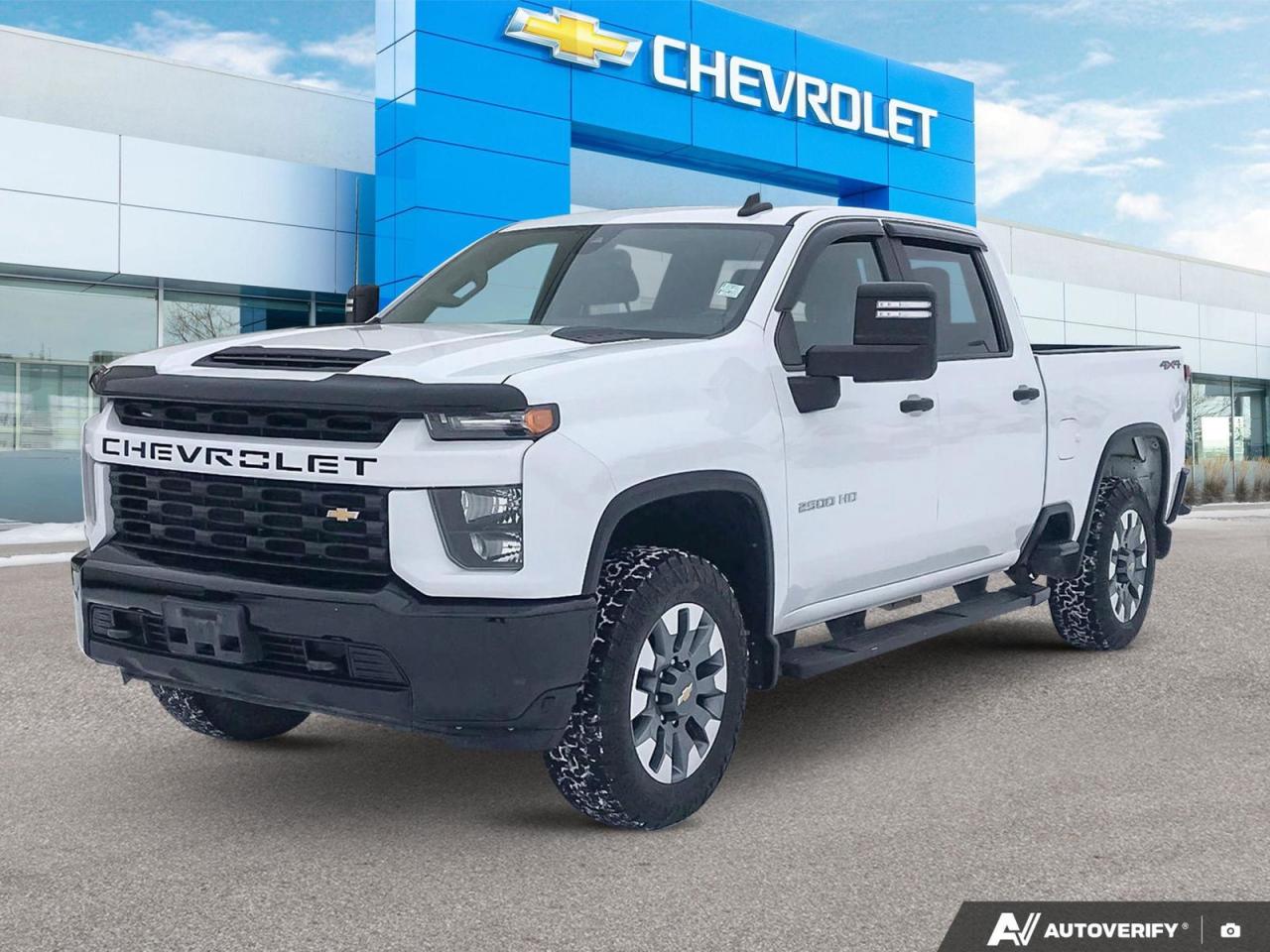 Used 2021 Chevrolet Silverado 2500 HD Custom 6.6L V8 Gas | Local Trade for sale in Winnipeg, MB