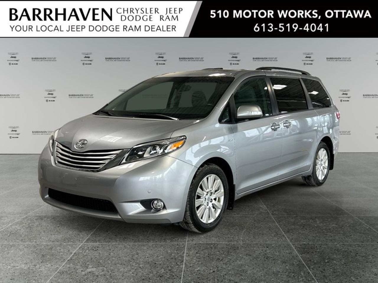 Used 2017 Toyota Sienna XLE Limited | 7-Pass | AWD | Ultra Low KM's for sale in Ottawa, ON