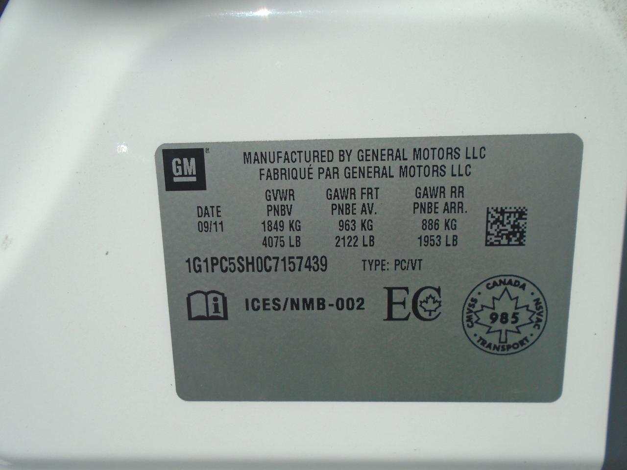 2012 Chevrolet Cruze 4DR SDN LS+ W-1SB - Photo #30