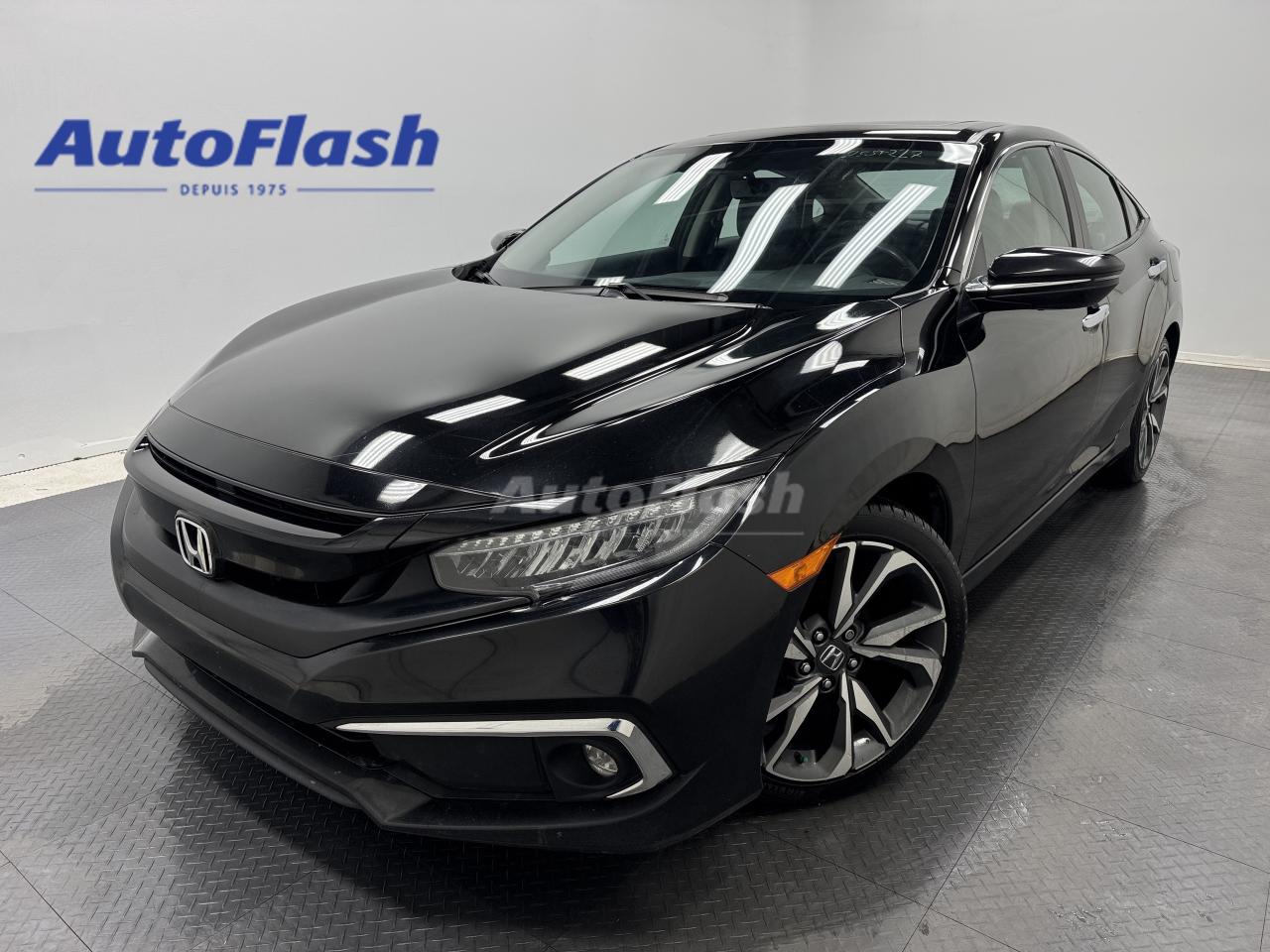 Used 2021 Honda Civic Sedan TOURING, CARPLAY, CAMERA, CUIR, TOIT OUVRANT for sale in Saint-Hubert, QC