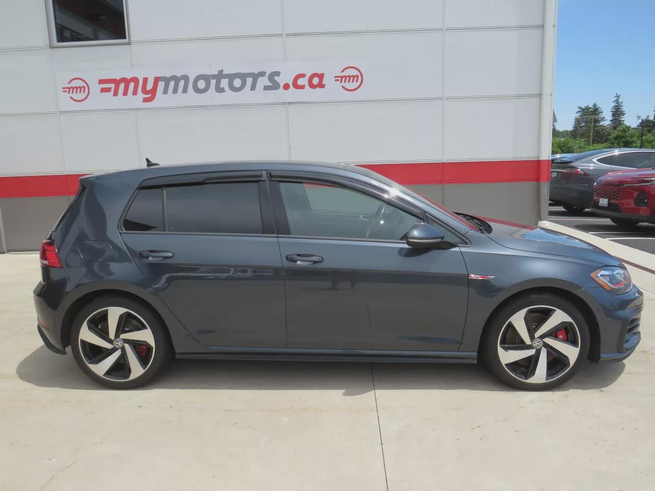 2020 Volkswagen Golf GTI Autobahn GTI Autobahn  | Safety Certified | Manual Transmission | Fog Lights | Alloy Rims | Leather | Reverse Camera | Navigation | Sunroof | Heated Seats | Power Seats | Rear Privacy Cover | Push Button Start | Drive Modes | Digital Touchscreen | Dua Photo