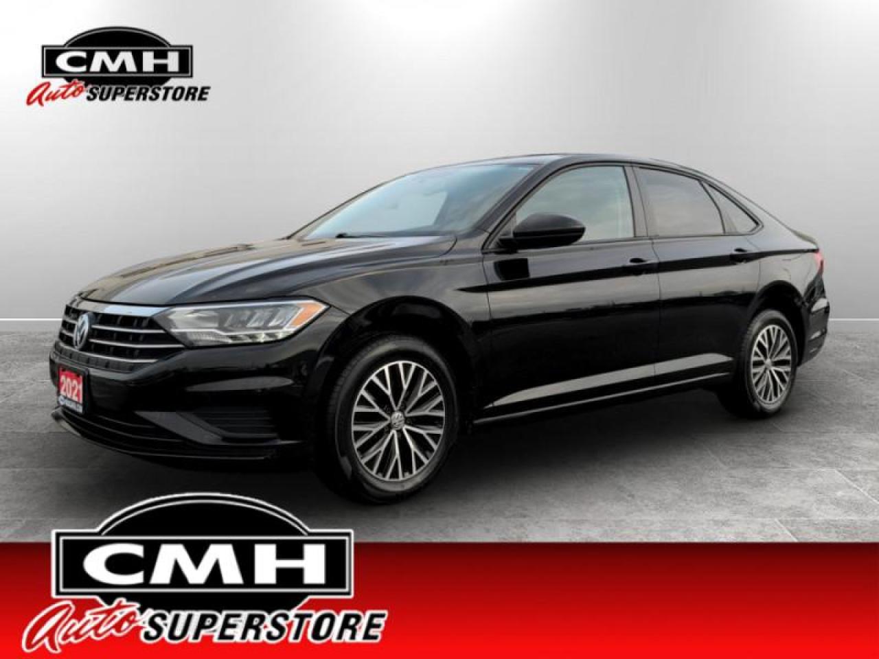 <b>GREAT VALUE !! FUEL EFFICIENT !! REAR CAMERA, BLUETOOTH, USB-C PORTS, TOUCH DISPLAY SCREEN, STEERING WHEEL CONTROLS, CRUISE CONTROL, HEATED FRONT SEATS, POWER GROUP, AIR CONDITIONING, 16-INCH ALLOY WHEELS</b><br>  <br>CMH certifies that all vehicles meet DOUBLE the Ministry standards for Brakes and Tires<br><br> <br>This 2020 Volkswagen Jetta is for sale today. <br> <br>Redesigned. Not over designed. Rather than adding needless flash, the Jetta has been redesigned for a tasteful, more premium look and feel. One quick glance is all it takes to appreciate the result. Its sporty. Its sleek. It makes a statement without screaming. The overall effect stands out anywhere. Its roomy and well finished interior provides the best of comforts and will help keep this elegant sedan ageless and beautiful for many years to come. This sedan has 189,102 km. Its Black in colour. It has an Automatic transmission and is powered by a 147HP 1.4L 4 Cylinder Engine.<br> <br>To apply right now for financing use this link: <a href=https://www.cmhniagara.com/financing/ target=_blank>https://www.cmhniagara.com/financing/</a><br><br> <br/><br>**PLEASE NOTE:** The functionality and condition of any accessories and aftermarket parts are not guaranteed by CMH Auto Superstore. Examples of such items include, but are not limited to: tonneau covers, radios, cameras, remote starts, vent visors, roof racks, winches, light bars, headlights/tail lights, center caps, running boards, etc. If an aftermarket part is safety-related and found to be defective, it will be replaced by a factory option.<br><b>**CMH Auto Superstore reserves the right to choose to repair, modify, or replace all aftermarket parts (example  headlights) or accessories at its sole discretion.**</b><br><br>Trade-ins are welcome! Financing available OAC ! Price INCLUDES a valid safety certificate! Price INCLUDES a 60-day limited warranty on all vehicles except classic or vintage cars. CMH is a Full Disclosure dealer with no hidden fees. We are a family-owned and operated business for over 30 years! o~o