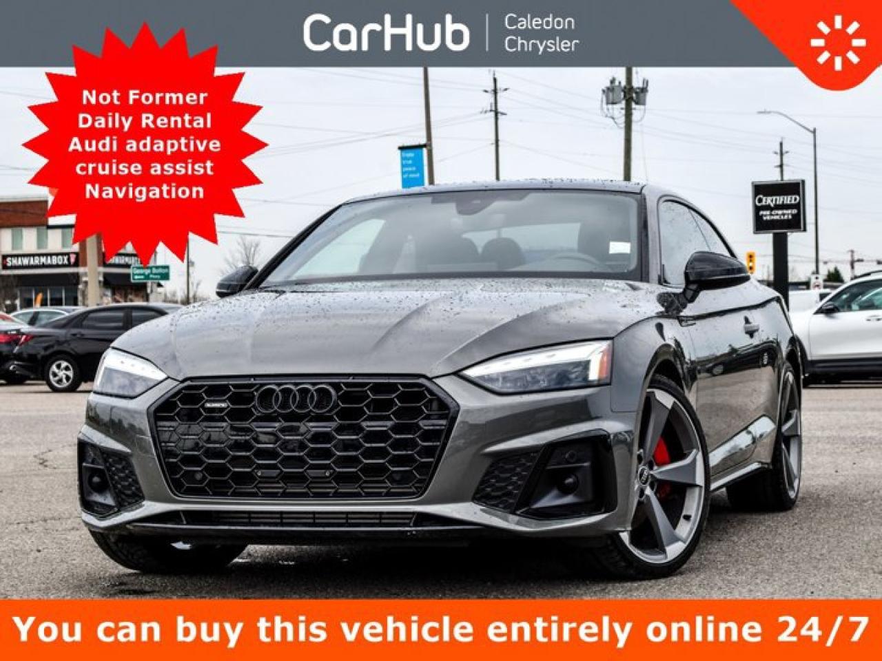 Used 2024 Audi A5 Coupe Progressiv Quattro Leather Sunroof Lane Assist alloy for sale in Bolton, ON