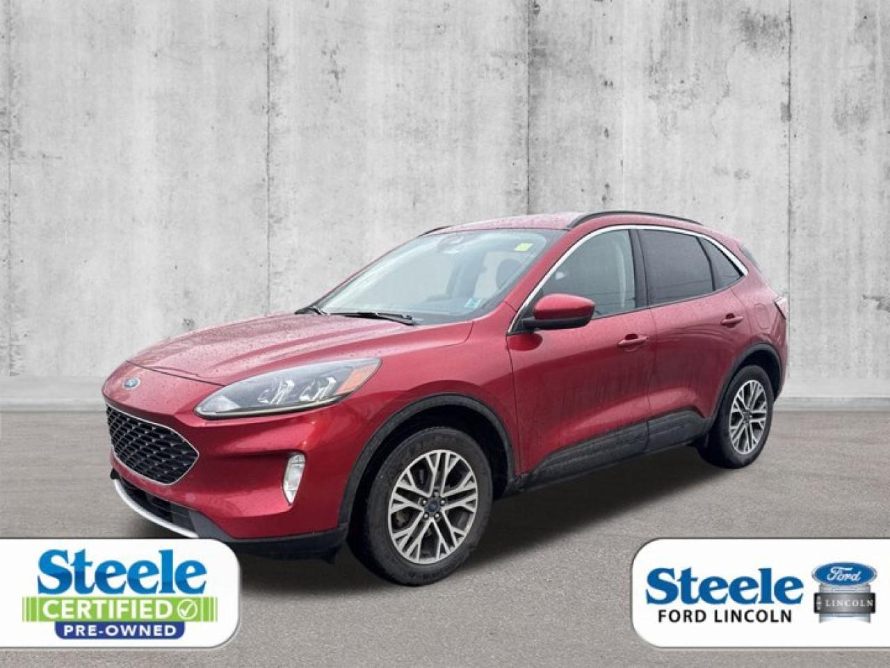 Rapid Red Metallic Tinted Clearcoat2020 Ford Escape SELAWD 8-Speed Automatic EcoBoost 2.0L I4 GTDi DOHC Turbocharged VCTVALUE MARKET PRICING!!, AWD.Awards:* JD Power Canada Automotive Performance, Execution and Layout (APEAL) StudyALL CREDIT APPLICATIONS ACCEPTED! ESTABLISH OR REBUILD YOUR CREDIT HERE. APPLY AT https://steeleadvantagefinancing.com/6198 We know that you have high expectations in your car search in Halifax. So if youre in the market for a pre-owned vehicle that undergoes our exclusive inspection protocol, stop by Steele Ford Lincoln. Were confident we have the right vehicle for you. Here at Steele Ford Lincoln, we enjoy the challenge of meeting and exceeding customer expectations in all things automotive.