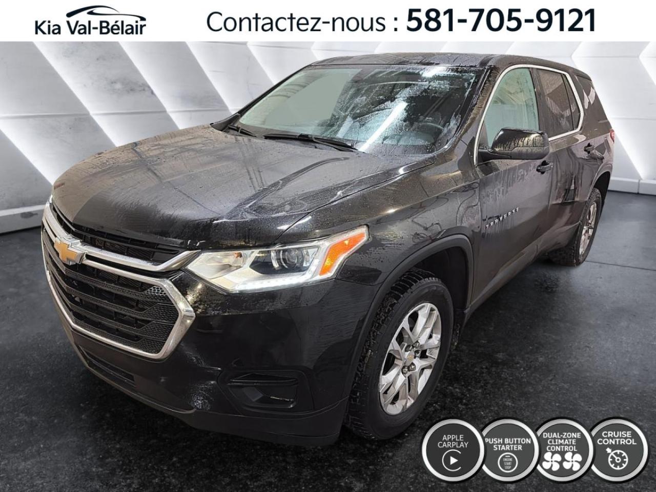 Used 2021 Chevrolet Traverse LS *AWD *V6 *310HP *CAMÉRA *CARPLAY *BOUTON-POUSSOIR for sale in Québec, QC