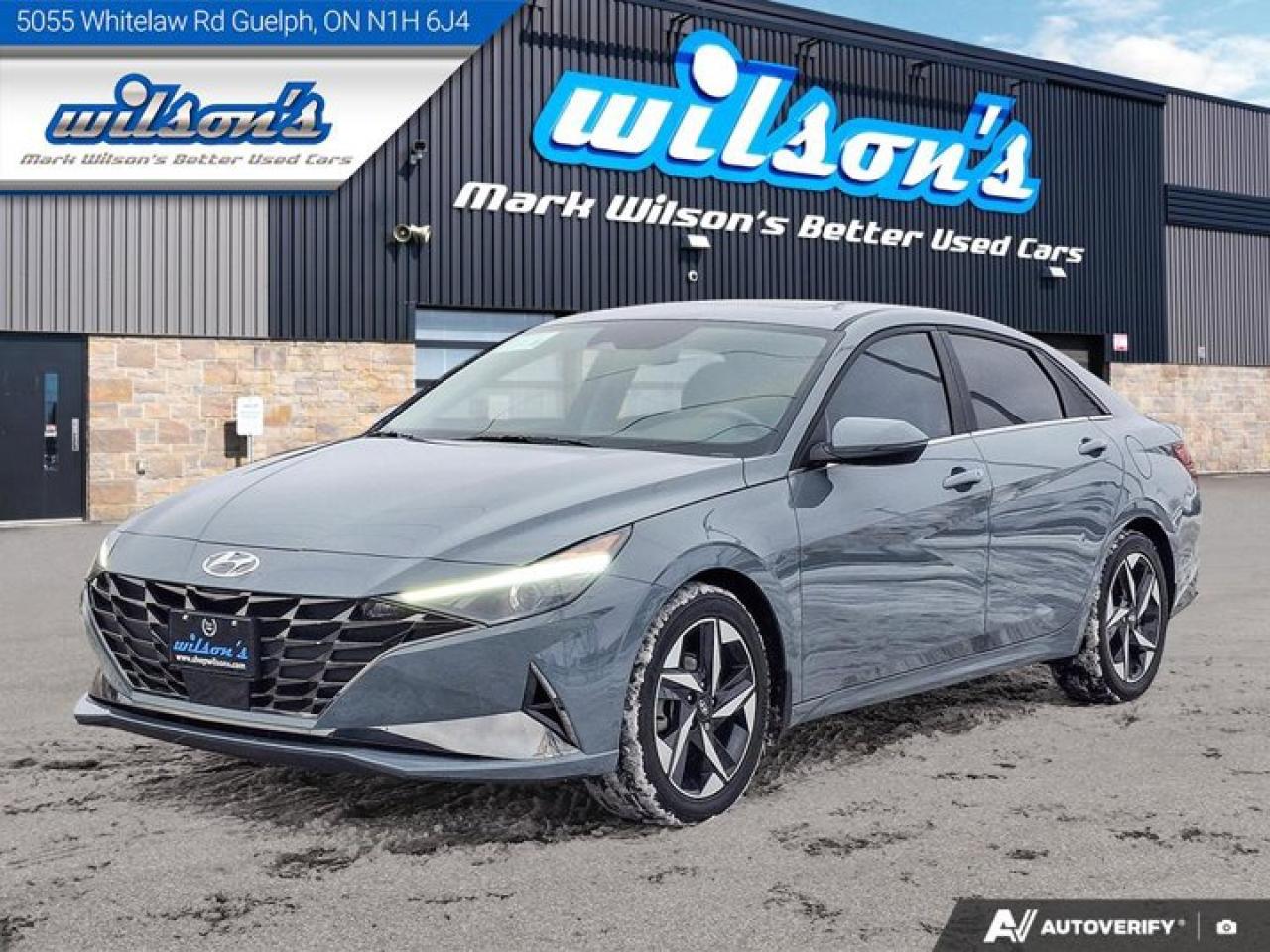 2022 Hyundai Elantra Ultimate | Leather | Sunroof | Heated Wheel + Seats | Rear Camera | CarPlay + Android | and More ! Photo0