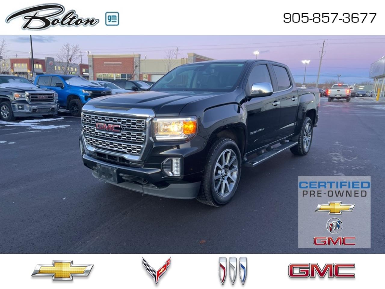 Used 2022 GMC Canyon Denali GM CERTIFIED PRE-OWNED PROGRAM - FINANCE @ 3.99% for sale in Bolton, ON