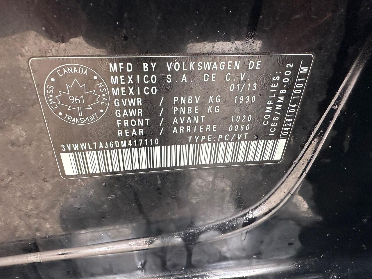 2013 Volkswagen Jetta TDI, DIESEL, MANUAL, SUNROOF, ALLOYS, AS IS - Photo #16