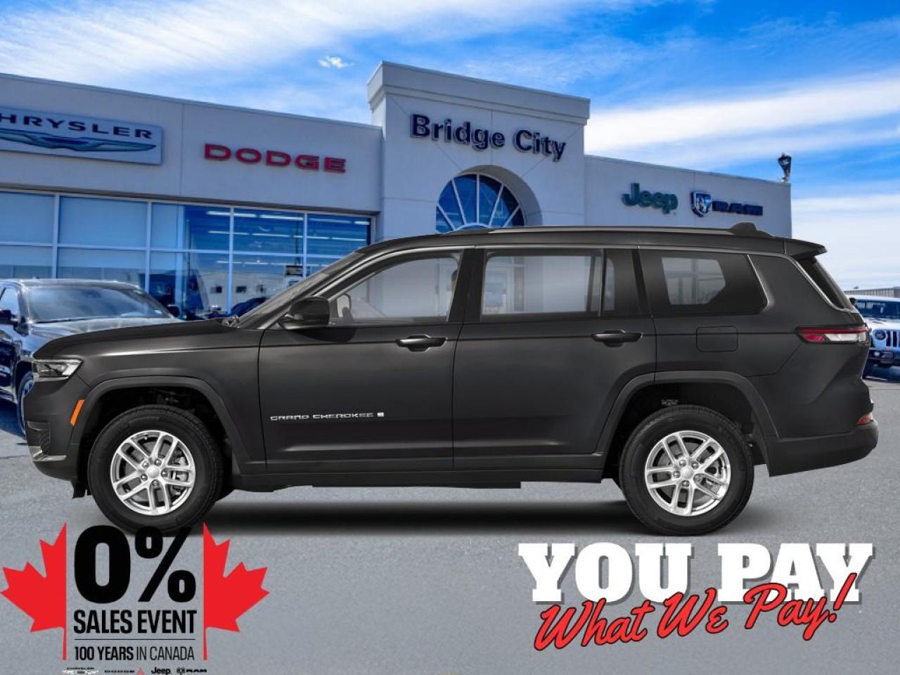 New 2025 Jeep Grand Cherokee L Laredo Adaptive Cruse, Seating for 6 for sale in Lethbridge, AB