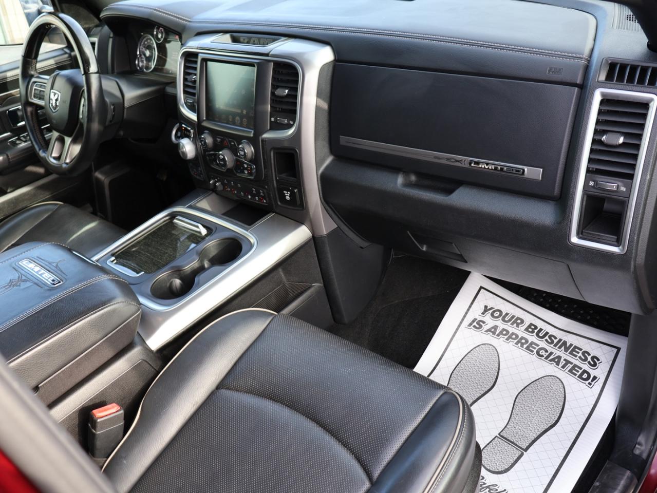 2016 RAM 1500 LIMITED DIESEL 4WD CERTIFIED *ACCIDENT FREE*DODGE MAINTAIN* CAMERA NAV BLUETOOTH LEATHER HEATED SEATS SUNROOF CRUISE ALLOYS - Photo #12