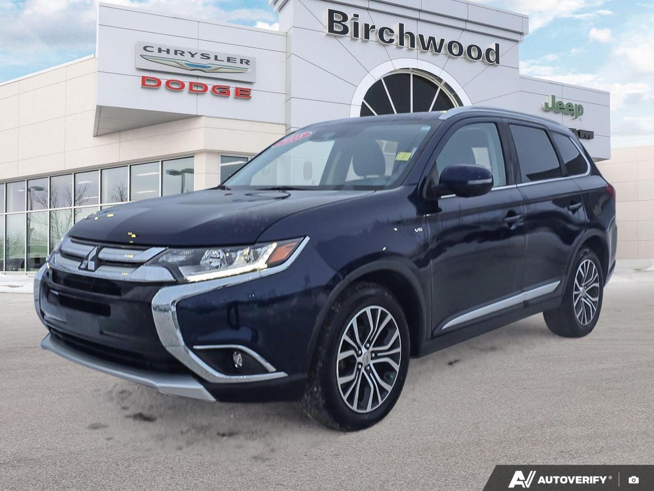 Locally Owned!
Loads of Features!
Experience luxury and versatility with this 2018 Mitsubishi Outlander GT! This low-mileage SUV is packed with advanced features for comfort and safety, making it an exceptional choice for families and adventure seekers alike.

Highlights:
- Super All-Wheel Control for superior handling in all conditions
- Spacious interior with 3rd row seating
- Rockford Fosgate Punch Audio System for premium sound
- Heated leather seats and steering wheel for ultimate comfort
- Advanced safety features including Adaptive Cruise Control and Forward Collision Mitigation
- Power liftgate for easy cargo access
- Apple CarPlay and Android Auto integration

Dont miss out on this clearance opportunity! Visit Birchwood Chrysler Dodge Jeep Ram today to experience the Outlander GT for yourself. Schedule a test drive online or contact our friendly sales team for more information. Your next adventure awaits!
With us, Experience is Everything. Complete as much or as little of your purchase online as you like. All pricing is what you see is what you pay. No hidden fees. On our website you can choose payment options and terms knowing these are transparent and accurate.

Start your purchase online to build your exact pricing to your specifics like how much money down, vehicle trade and any accessories or added optional protection that suits your needs.

Any questions let us know by calling (204) 774-4444, wed love to send you a video to clarify any questions about a vehicle!

Visit us in store at 90-3965 Portage Ave in the Birchwood Autopark.

Dealer permit #5686
Dealer permit #5686