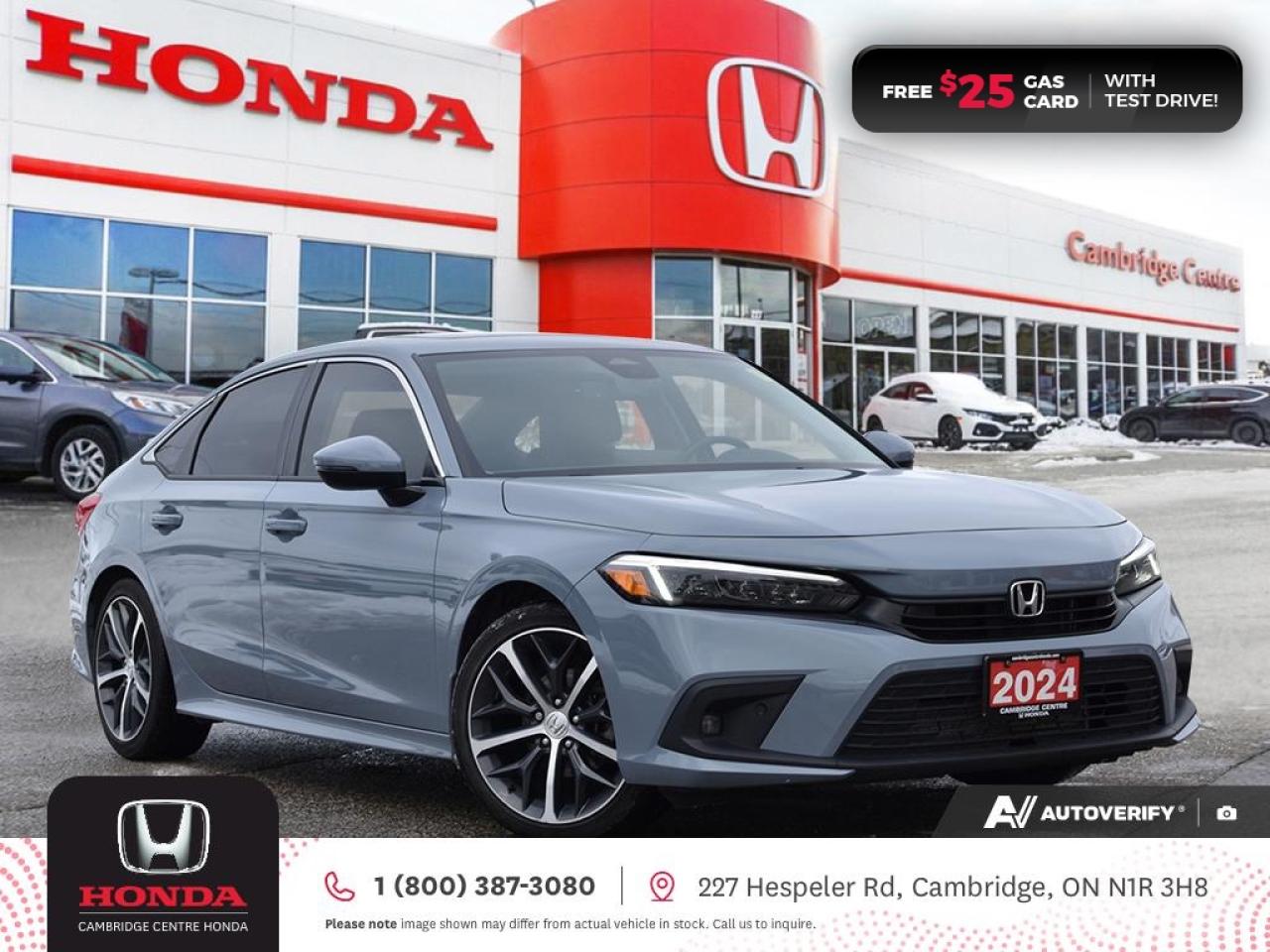 Used 2024 Honda Civic Touring REMOTE STARTER | APPLE CARPLAY™/ANDROID AUTO™ | GPS NAVIGATION for sale in Cambridge, ON