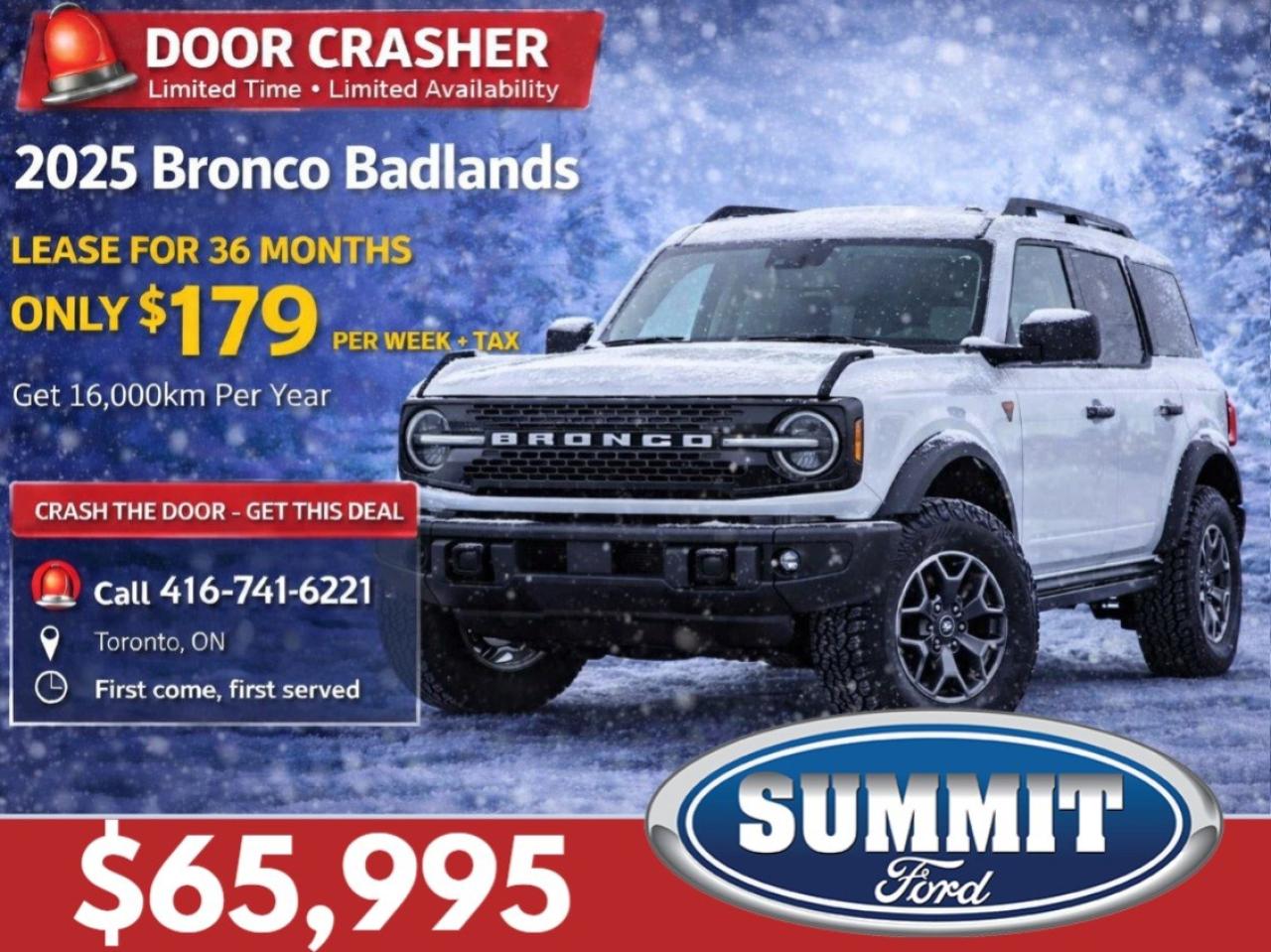 2026 Ford Bronco Badlands | Only $179 + TAX Weekly | Photo