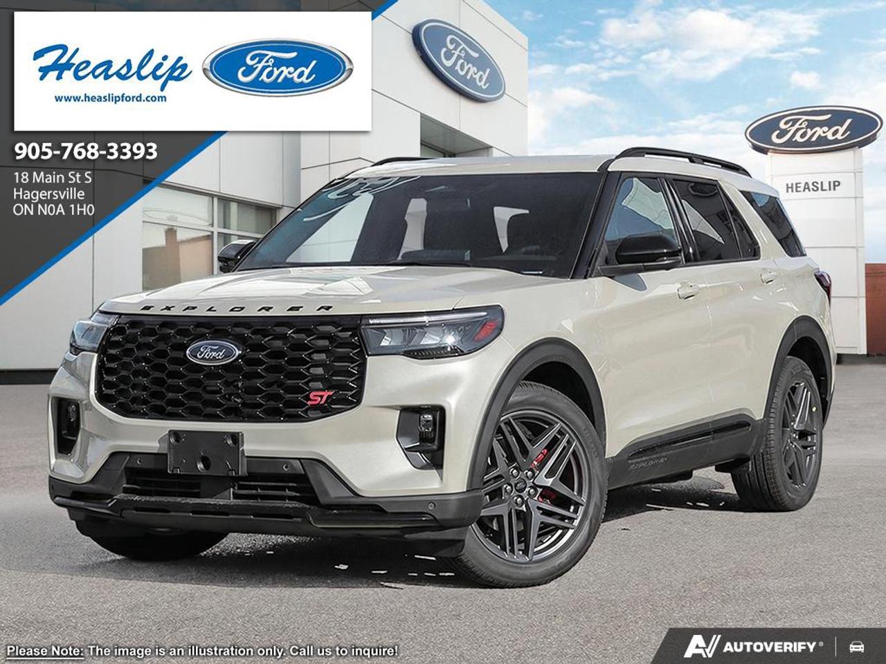 <p>Looking for a thrilling and capable SUV? Feast your eyes on this brand-new 2026 Ford Explorer ST 4WD, available now at Heaslip Ford! This stunning SUV, painted in a sleek Space White Metallic, is ready to turn heads wherever you go. With its powerful engine and advanced 4-wheel drive system, the Explorer ST is built to conquer both city streets and off-road adventures with ease. Step inside and experience a world of comfort and cutting-edge technology, all wrapped up in a stylish and modern design.</p><p>&nbsp;</p><p>This Explorer ST is packed with features designed to elevate your driving experience. Youll enjoy the convenience of an automatic transmission and the peace of mind that comes with a robust 4-wheel drive system. The spacious interior offers plenty of room for passengers and cargo, making it perfect for families and adventurers alike. This SUV is ready to take on any challenge.</p><p>&nbsp;</p><p>Here are five standout features that make this 2026 Ford Explorer ST 4WD truly exceptional:</p><p><br><br></p><ul><li><strong>Space White Metallic Exterior:</strong> Make a statement with this head-turning, modern colour.</li></ul><p>&nbsp;</p><ul><li><strong>3.0L EcoBoost V6 Engine:</strong> Experience exhilarating power and performance.</li></ul><p>&nbsp;</p><ul><li><strong>BlueCruise Equipped:</strong> Enjoy a 90-day trial of hands-free driving on prequalified sections of divided highways.</li></ul><p>&nbsp;</p><ul><li><strong>ActiVec Seating w/ Miko Inserts:</strong> Experience premium comfort and style.</li></ul><p>&nbsp;</p><ul><li><strong>Connectivity Package:</strong> Stay connected with a 7-year subscription.</li></ul><p><br><br></p><p><strong><em>Powered by AutoIntelligence&trade;</em></strong><br>Vehicle information has been generated using artificial intelligence and is provided for informational purposes only. While efforts are made to ensure accuracy, please confirm all details directly with the dealer.</p><p>&nbsp;</p>
