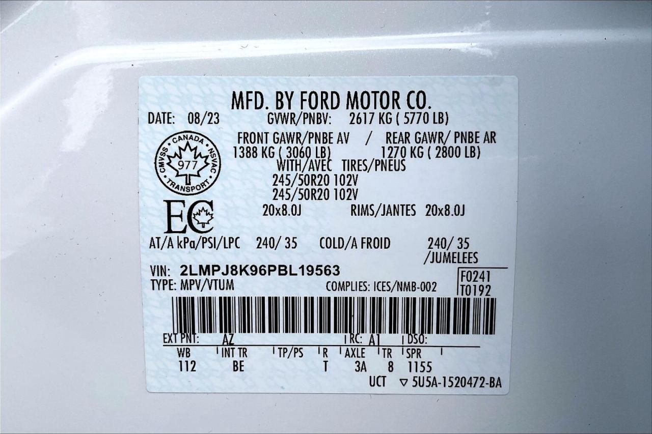 2023 Lincoln Nautilus Reserve | 201A | Vented Leather | Panoroof | AWD Photo