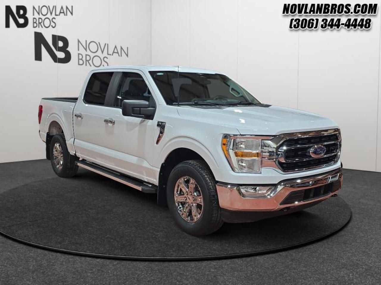 <b>Low Mileage, Alloy Wheels, Rear View Camera, Traction Control, Bench Seats, Fog Lights!</b><br> <br> Check out our great inventory of pre-owned vehicles at Novlan Brothers!<br> <br>  Smart engineering, impressive tech, and rugged styling make the F-150 hard to pass up. This 2023 Ford F-150 is fresh on our lot in Paradise Hill. <br> <br>The perfect truck for work or play, this versatile Ford F-150 gives you the power you need, the features you want, and the style you crave! With high-strength, military-grade aluminum construction, this F-150 cuts the weight without sacrificing toughness. The interior design is first class, with simple to read text, easy to push buttons and plenty of outward visibility. With productivity at the forefront of design, the F-150 makes use of every single component was built to get the job done right!This low mileage  Crew Cab 4X4 pickup  has just 23,128 kms. Its white in colour and is completely accident free based on the <a href=https://vhr.carfax.ca/?id=QPi2BOsyJ4jArRR/mChjsjsnMZ55MyvG target=_blank>CARFAX Report</a>. It has a 10 speed automatic transmission and is powered by a  325HP 2.7L V6 Cylinder Engine. <br> <br> Our F-150s trim level is XLT. Upgrading to the class leader, this Ford F-150 XLT comes very well equipped with remote keyless entry and remote engine start, dynamic hitch assist, Ford Co-Pilot360 that features lane keep assist, pre-collision assist and automatic emergency braking. Enhanced features include aluminum wheels, chrome exterior accents, SYNC 4 with enhanced voice recognition, Apple CarPlay and Android Auto, FordPass Connect 4G LTE, steering wheel mounted cruise control, a powerful audio system, cargo box lights, power door locks and a rear view camera to help when backing out of a tight spot. This vehicle has been upgraded with the following features: Alloy Wheels, Rear View Camera, Traction Control, Bench Seats, Fog Lights, Power Mirrors, Power Windows. <br> To view the original window sticker for this vehicle view this <a href=http://www.windowsticker.forddirect.com/windowsticker.pdf?vin=1FTEW1EP7PKF38919 target=_blank>http://www.windowsticker.forddirect.com/windowsticker.pdf?vin=1FTEW1EP7PKF38919</a>. <br/><br> <br>To apply right now for financing use this link: <a href=http://novlanbros.com/credit/ target=_blank>http://novlanbros.com/credit/</a><br><br> <br/><br>The Novlan family is owned and operated by a third generation and committed to the values inherent from our humble beginnings.<br> Come by and check out our fleet of 20+ used cars and trucks and 50+ new cars and trucks for sale in Paradise Hill.  o~o