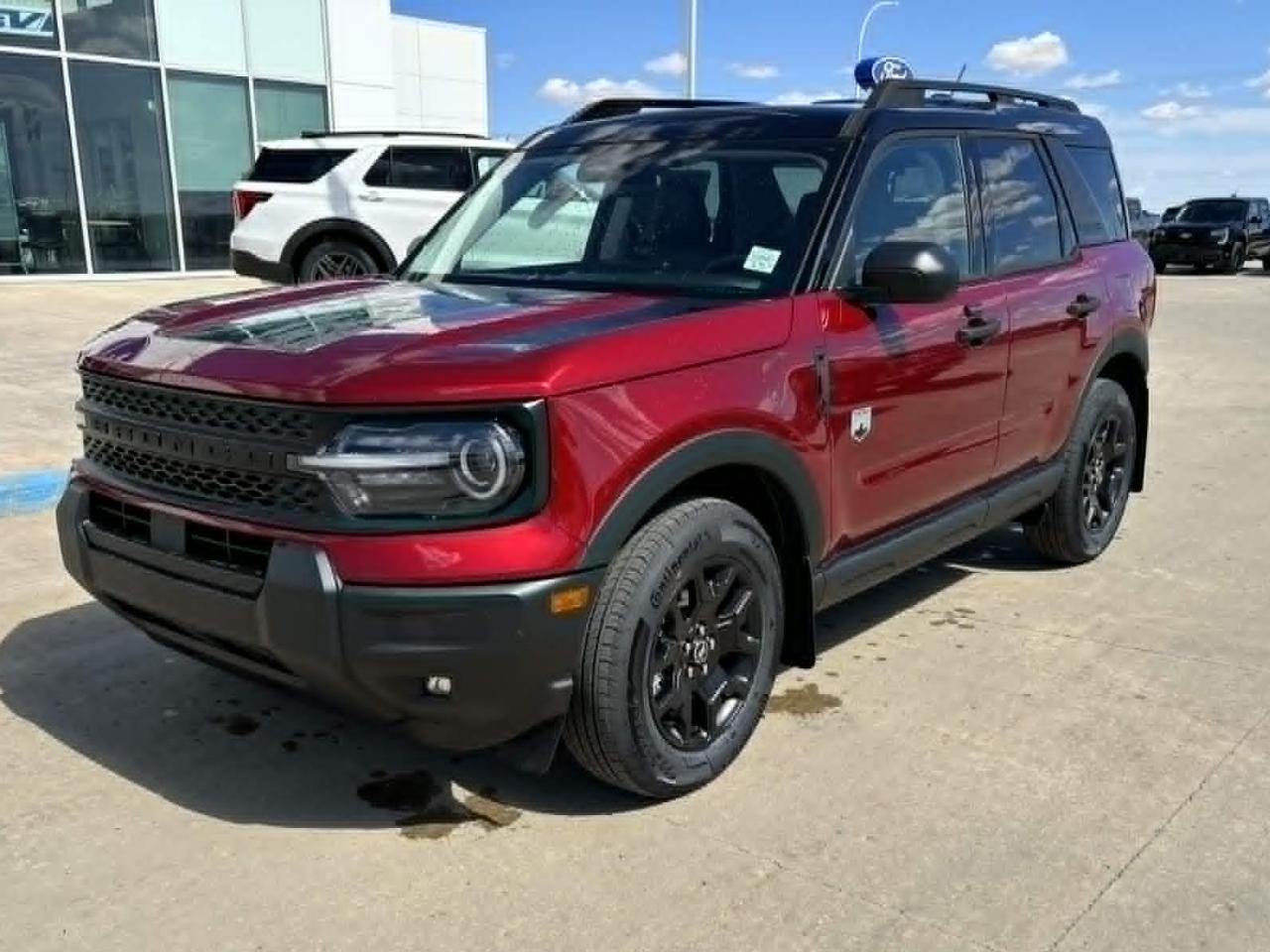 <p>Looking for adventure? Webbs 1441 is thrilled to offer you a brand-new 2026 Ford Bronco Sport Big Bend 4x4! This rugged SUV is ready to take you from the city streets to the untamed wilderness with style and capability. The Ruby Red Metallic exterior will turn heads wherever you go, while the 4-wheel drive system ensures you can confidently tackle any terrain. With its practical design and a host of convenient features, this Bronco Sport is the perfect companion for your next journey.</p><p>Inside, youll find a comfortable and versatile interior designed to keep up with your active lifestyle. The Bronco Sport Big Bend 4x4 combines rugged performance with modern amenities, offering a driving experience thats both exciting and refined. Get ready to experience the freedom of the open road with this fantastic new vehicle.</p><p>Heres what makes this Bronco Sport Big Bend 4x4 stand out:</p><ul><li><strong>Ruby Red Metallic:</strong> Make a statement with this head-turning colour.</li><li><strong>Black Appearance Package:</strong> Adds a sleek, modern look.</li><li><strong>1.5L EcoBoost Engine:</strong> Delivers impressive power and efficiency.</li><li><strong>4x4 Capability:</strong> Conquer any terrain with confidence.</li><li><strong>Unique Graphics Package:</strong> Adds a touch of exclusivity.</li></ul><p><strong><em>Powered by AutoIntelligence&trade;</em></strong> Powered by AutoIntelligence&trade;</p>