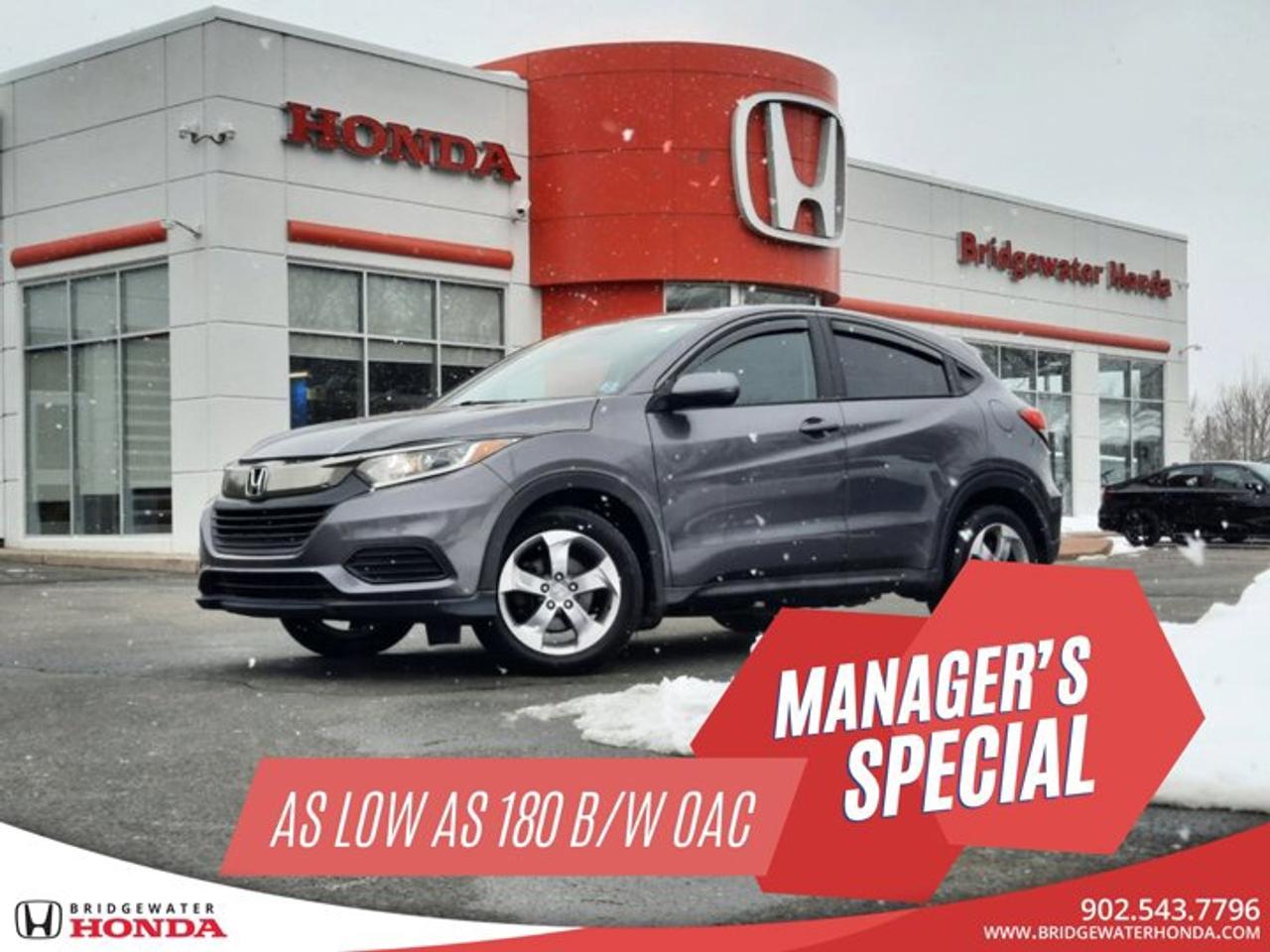 Gray 2021 Honda HR-V LX AWDFresh MVI-Motor vehicle inspection and current service completed- Oil and filter change- Interior and exterior detailing-Carfaxes vehicle history will be provided-Brakes and tire measurements pass certification standards-Qualifies for several warranty upgrade options-Flexible financing options available-All trade ins are welcomeHelping over 700 customers a year find the right vehicle for them.We are excited to help you with your next vehicle purchase.