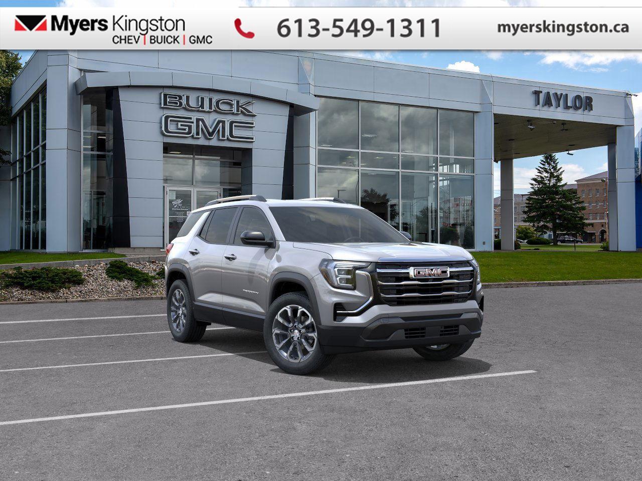 Heated Seats,  Heated Steering Wheel,  Remote Start,  Adaptive Cruise Control,  Lane Keep Assist!  This 2026 GMC Terrain sports a muscular appearance with voluminous interior space and plus ride quality.  From endless details that drastically improve this SUVs usability, to striking style and amazing capability, this 2026 Terrain is exactly what you expect from a GMC SUV. The interior has a clean design, with upscale materials like soft-touch surfaces and premium trim. You cant go wrong with this SUV for all your family hauling needs. This Sterling Metallic SUV has an Automatic transmission and is powered by a 175HP 1.5L 4 Cylinder Engine.   Our Terrains trim level is Elevation AWD. This trim blends comfort, advanced technology, and comprehensive safety features. The Driver Convenience Package adds remote start, heated front seats, a heated steering wheel, illuminated vanity mirrors, and express-up/down driver windows, while a 15 Premium Infotainment System with Google Built-In, wireless Apple CarPlay/Android Auto, 5G connectivity, SiriusXM with 360L, and a Wi-Fi hotspot keep passengers connected and entertained. Premium cloth bucket seats, adaptive cruise control, multiple USB ports, keyless start, rear air vents, active noise cancellation, Enhanced Automatic Emergency Braking, Blind Zone Steering Assist, Lane Keep Assist, Rear Cross Traffic Braking, Teen Driver mode, HD Rear Vision Camera, and OnStar services provide a secure and convenient driving experience. This vehicle has been upgraded with the following features: Heated Seats, Heated Steering Wheel, Remote Start, Adaptive Cruise Control, Lane Keep Assist, Park Assist. To apply right now for financing use this link: https://www.taylorautomall.com/finance/apply-for-financing/  See dealer for details.  HST, licensing, and Federal luxury tax (if applicable) are extra.  Come by and check out our fleet of 40+ used cars and trucks and 180+ new cars and trucks for sale in Kingston.  o~o