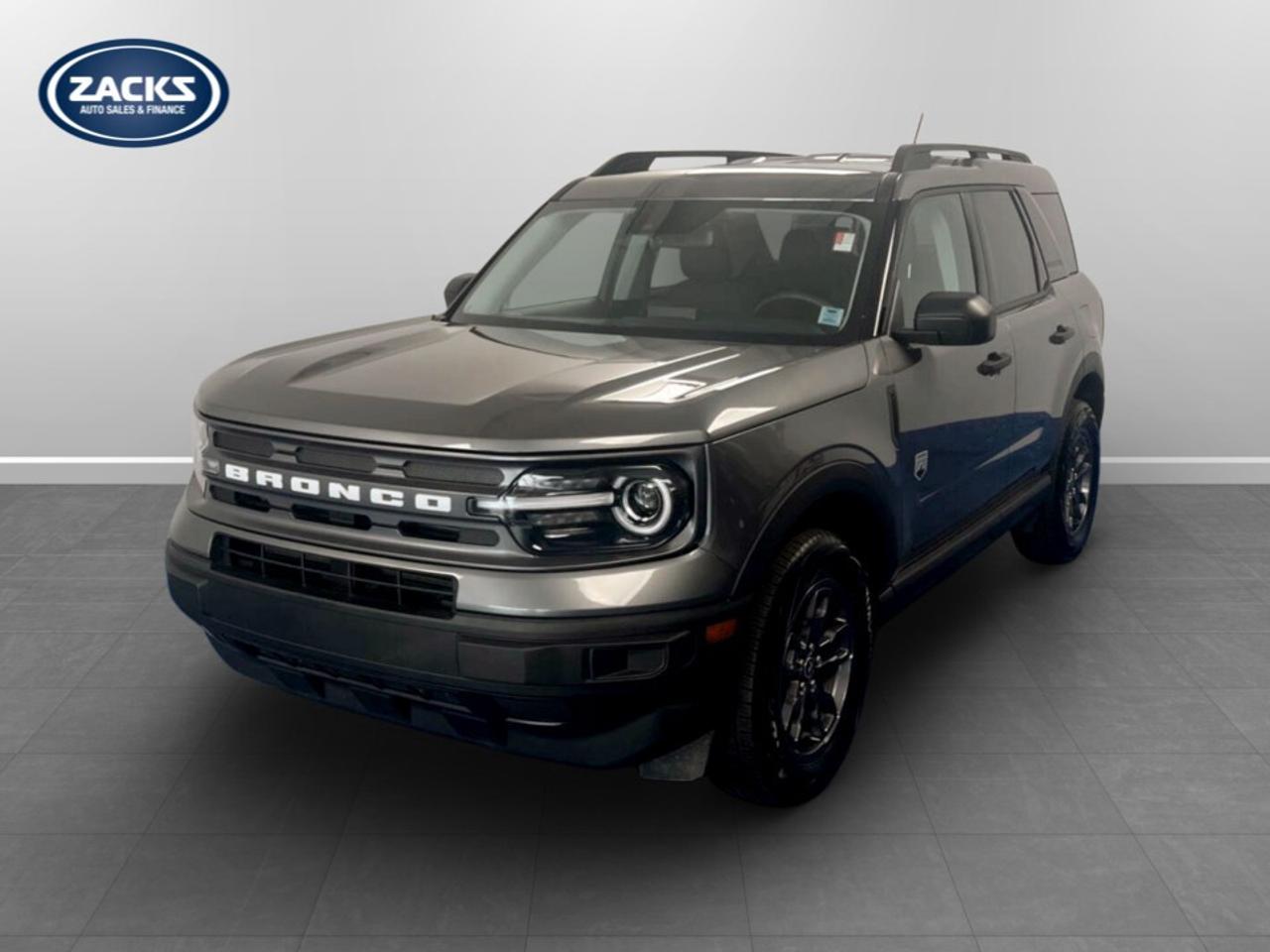 New Price! 2024 Ford Bronco Sport Big Bend AWD Big Bend | No Accidents | Zacks Certified. 8-Speed Automatic 4WD Carbonized Gray Metallic 1.5L EcoBoost<br /><br /><br />Air Conditioning, AM/FM radio: SiriusXM, Automatic temperature control, Equipment Group 200A, Exterior Parking Camera Rear, Heated front seats, Power driver seat, Power windows, Remote keyless entry, SYNC 3 Communications & Entertainment System, Wheels: 17''' Carbonized Grey-Painted Aluminum.<br /><br />Certification Program Details: Fresh 2 Yr MVI | 30 day warranty* | 110 point inspection | Full tank of fuel | Krown rustproofed | Flexible financing options | Professionally detailed<br /><br />This vehicle is Zacks Certified! You're approved! We work with you. Together we'll find a solution that makes sense for your individual situation. Please visit us or call 902 843-3900 to learn about our great selection.<br /><br />With 22 lenders available Zack's Auto Sales can offer our customers with the lowest available interest rate. Thank you for taking the time to check out our selection!