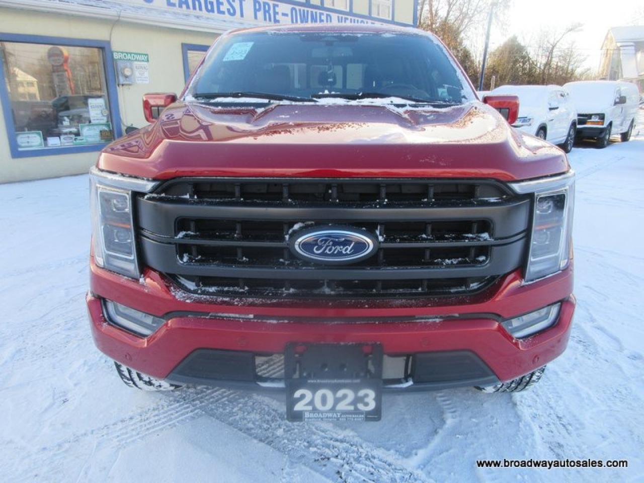 2023 Ford F-150 GREAT KM'S LARIAT-PACKAGE 5 PASSENGER 5.0L - V8.. 4X4.. CREW-CAB..  SHORTY.. NAVIGATION.. POWER SUNROOF & PEDALS.. LEATHER.. HEATED SEATS & WHEEL.. Photo3