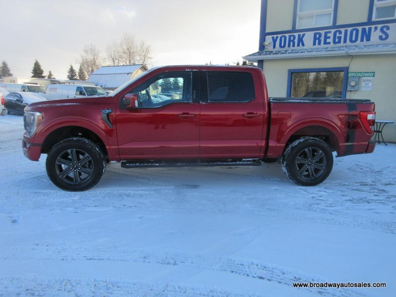 2023 Ford F-150 GREAT KM'S LARIAT-PACKAGE 5 PASSENGER 5.0L - V8.. 4X4.. CREW-CAB..  SHORTY.. NAVIGATION.. POWER SUNROOF & PEDALS.. LEATHER.. HEATED SEATS & WHEEL.. Photo2