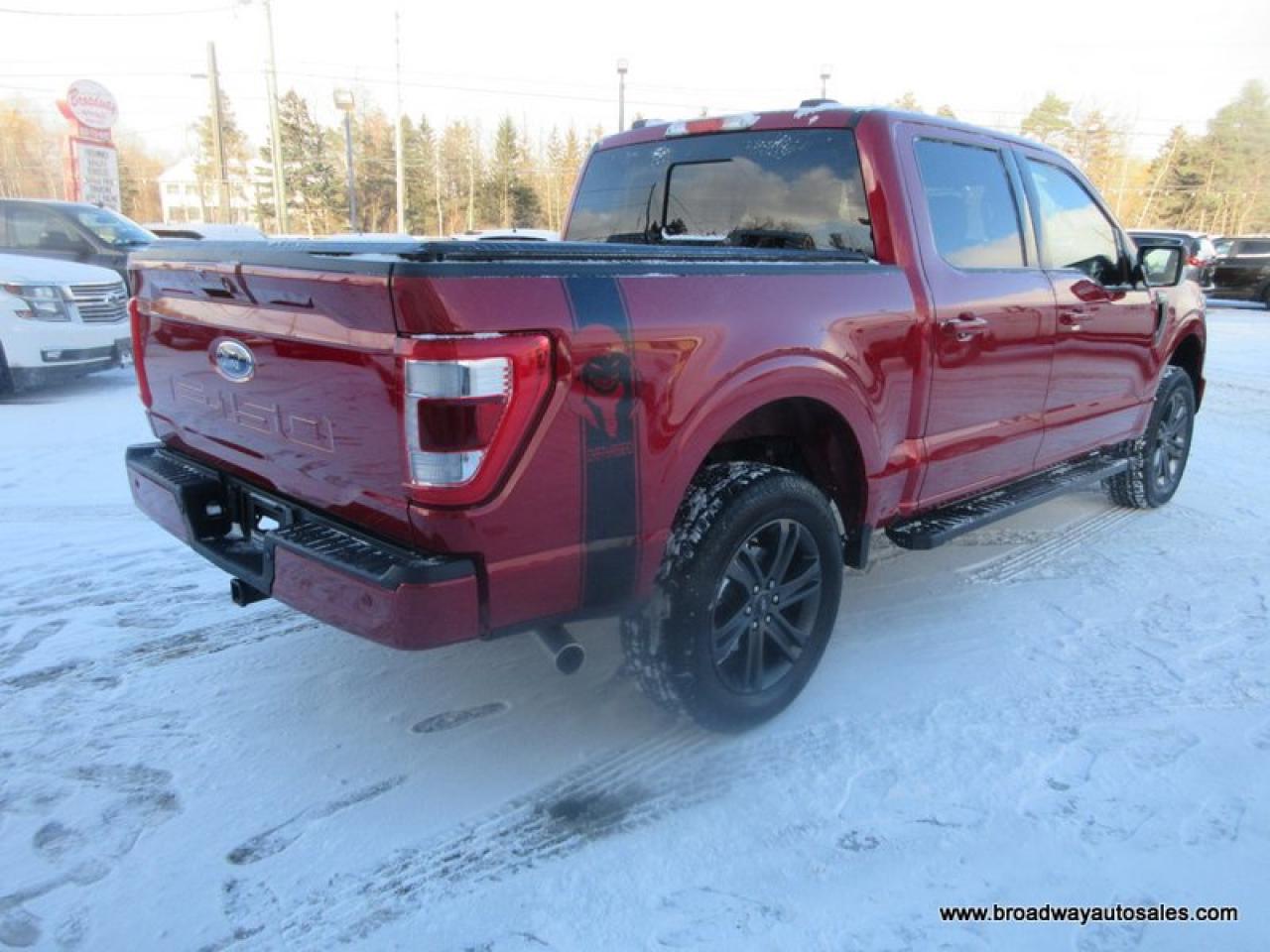 2023 Ford F-150 GREAT KM'S LARIAT-PACKAGE 5 PASSENGER 5.0L - V8.. 4X4.. CREW-CAB..  SHORTY.. NAVIGATION.. POWER SUNROOF & PEDALS.. LEATHER.. HEATED SEATS & WHEEL.. Photo