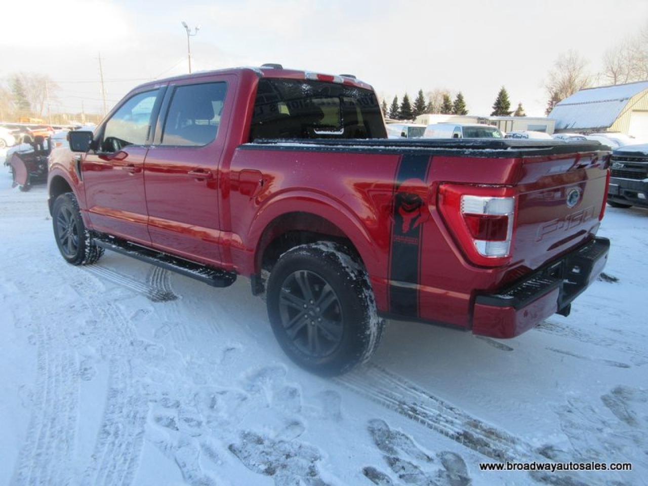 2023 Ford F-150 GREAT KM'S LARIAT-PACKAGE 5 PASSENGER 5.0L - V8.. 4X4.. CREW-CAB..  SHORTY.. NAVIGATION.. POWER SUNROOF & PEDALS.. LEATHER.. HEATED SEATS & WHEEL.. Photo