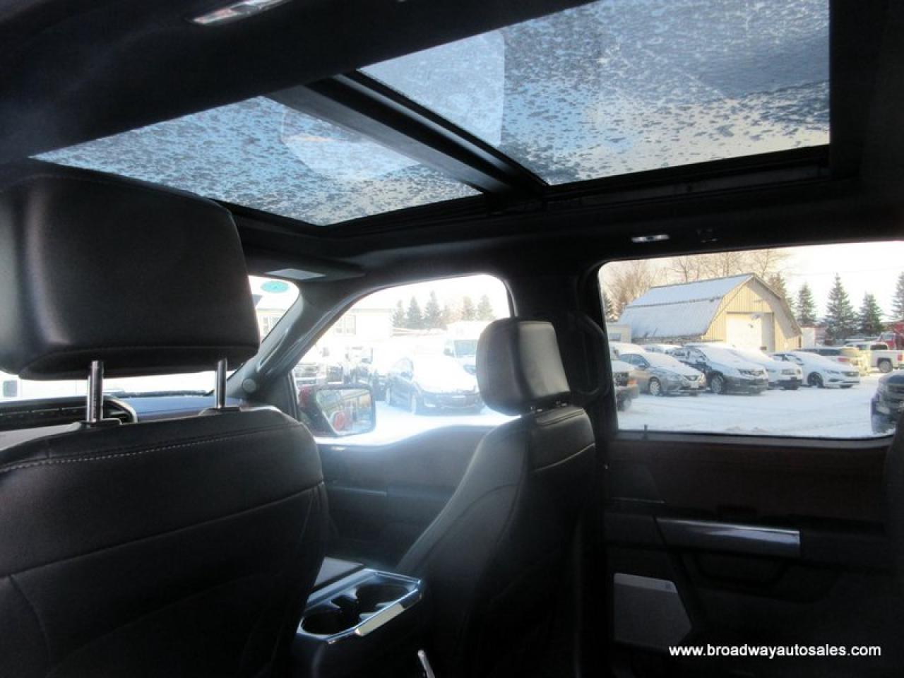 2023 Ford F-150 GREAT KM'S LARIAT-PACKAGE 5 PASSENGER 5.0L - V8.. 4X4.. CREW-CAB..  SHORTY.. NAVIGATION.. POWER SUNROOF & PEDALS.. LEATHER.. HEATED SEATS & WHEEL.. Photo