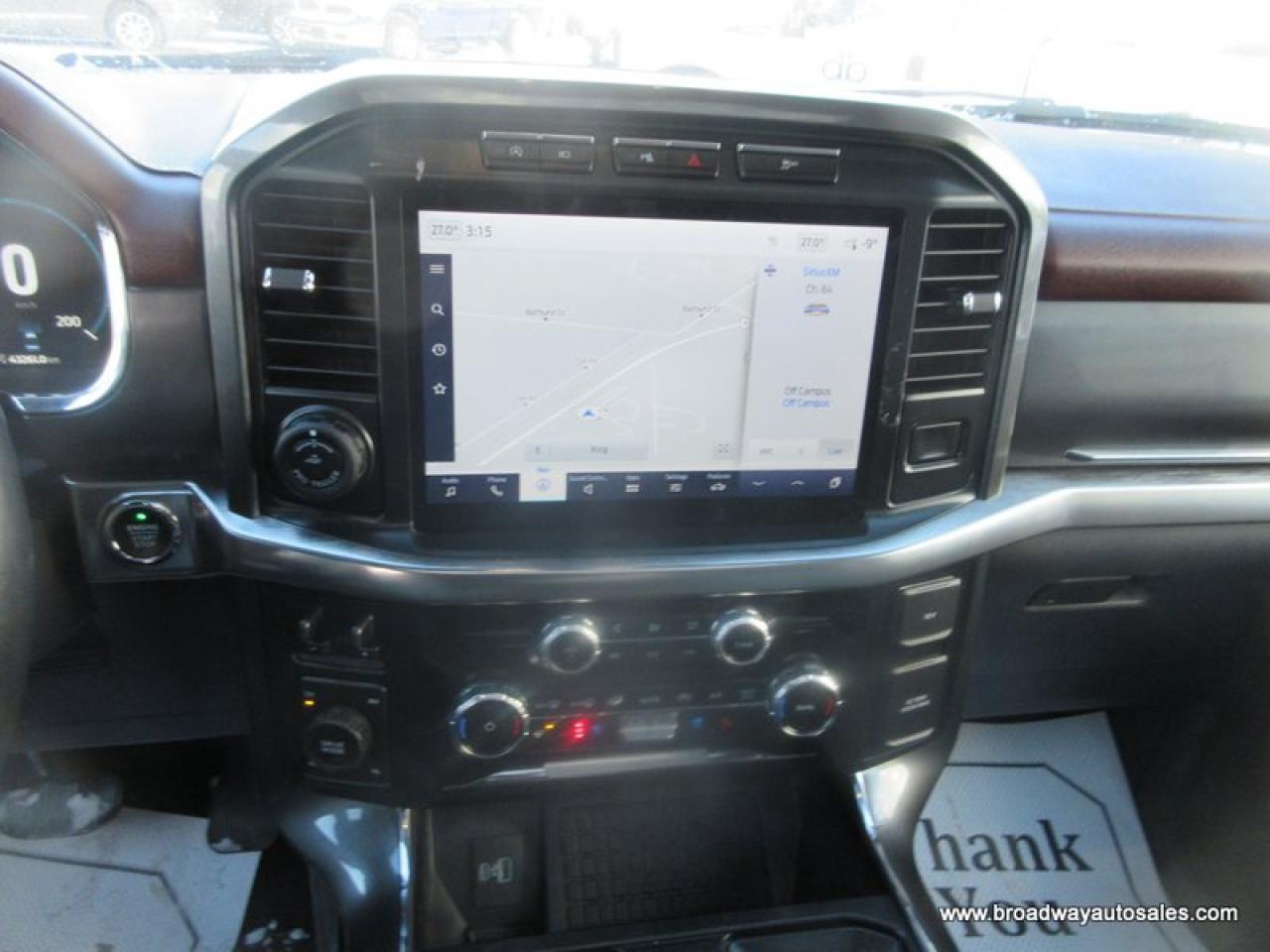 2023 Ford F-150 GREAT KM'S LARIAT-PACKAGE 5 PASSENGER 5.0L - V8.. 4X4.. CREW-CAB..  SHORTY.. NAVIGATION.. POWER SUNROOF & PEDALS.. LEATHER.. HEATED SEATS & WHEEL.. Photo