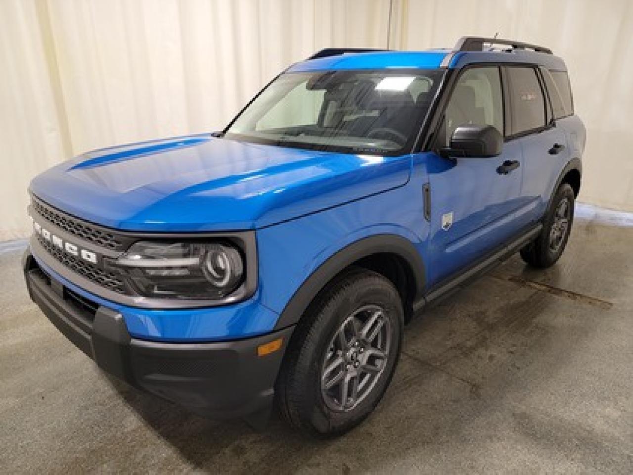 This rugged and refined 2025 Ford Bronco Sport Big Bend 200A stands out in Velocity Blue. Built to tackle adventure and city streets alike, this 5-passenger SUV is powered by a 1.5L EcoBoost® engine, delivering 181 horsepower and 190 lb-ft of torque. Coupled with an 8-speed automatic transmission, the Bronco Sport offers impressive fuel efficiency and performance to match your lifestyle.

Key Features Include:
Heated Front Seats
8-Way Power Drivers Seat
SYNC® 4 with a 13.2 Color Touchscreen
Ford Co-Pilot360 Assist+ featuring Adaptive Cruise Control with Stop & Go
Terrain Management System with 5 G.O.A.T. Modes
LED Headlamps, Fog Lamps, and Signature Lighting
17 Carbonized Grey-Painted High Gloss Aluminum Wheels
Wireless Apple CarPlay® and Android Auto Compatibility
Rain-Sensing Windshield Wipers and Privacy Glass
Intelligent Access with Push-Button Start

Saskatchewans weather is no match for the Bronco Sport Big Bend, thanks to its thoughtful design and advanced technology. The vehicle offers enhanced safety features such as BLIS® (Blind Spot Information System) with Cross-Traffic Alert, Hill Start Assist, and a Rearview Camera with Backup Assist Grid Lines. Inside, comfort is prioritized with electronic automatic temperature control, a premium sound system, heated front seats, and additional storage solutions.

Bennett Dunlop Ford, proudly serving Regina for over 40 years, is conveniently located at 770 Broad Street. With over 3,500 Google reviews, our reputation reflects our commitment to providing a fast, easy, and enjoyable vehicle-buying experience. We eliminate the hassle with no admin or documentation fees, transparent upfront pricing that lets you shop with total confidence. But were more than just a dealershipwere driven to make a difference by supporting local community initiatives and events that matter to you. Visit Bennett Dunlop Ford today and experience why were Reginas trusted choice for quality vehicles, exceptional service, and a genuine commitment to driving change in our community!
