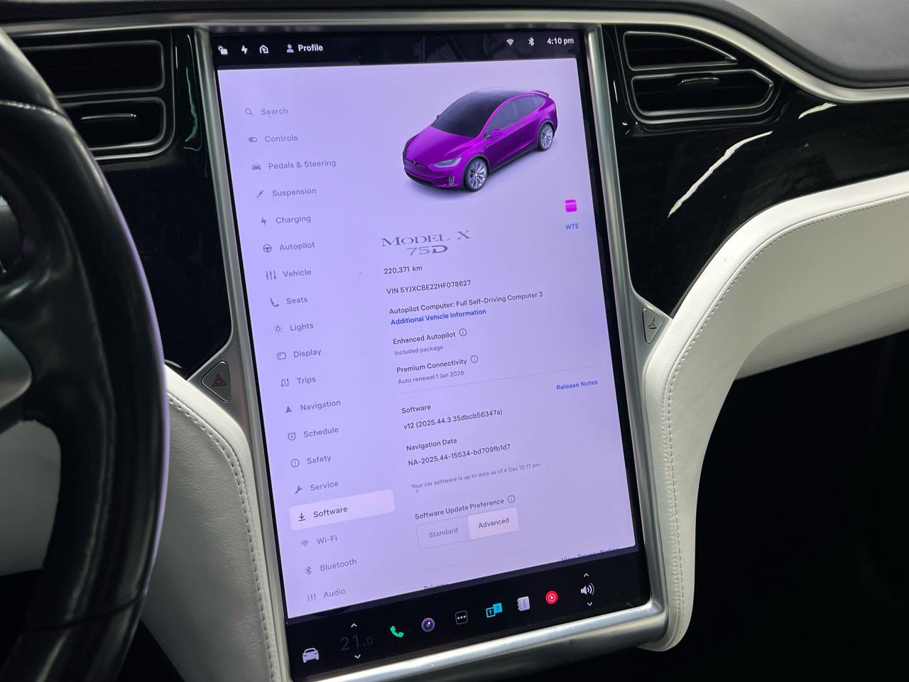 2017 Tesla Model X 75D FSD AWD Quad Seats Photo