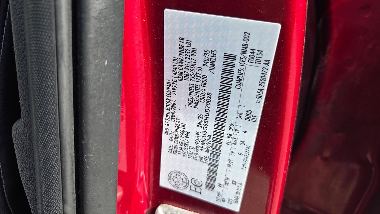 2017 Ford Escape 4WD 4dr SE 20L w/Navi/Cam - Photo #24