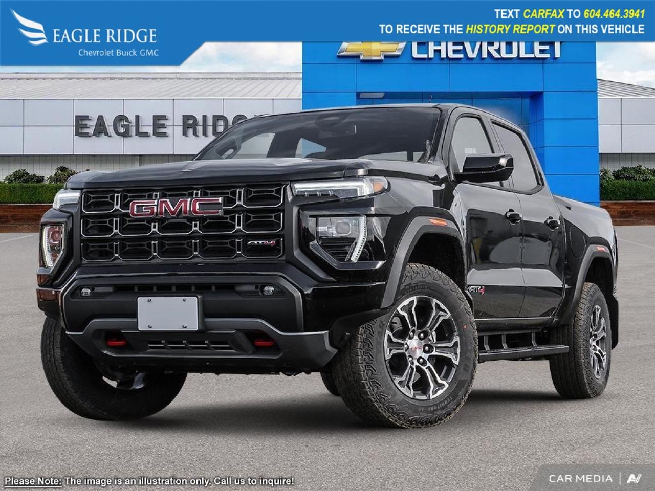 Used 2025 GMC Canyon AT4 Forward Collision Alert, and Automatic Emergency Braking. Blind Zone Steering Assist, 310HP Turbo En for sale in Coquitlam, BC