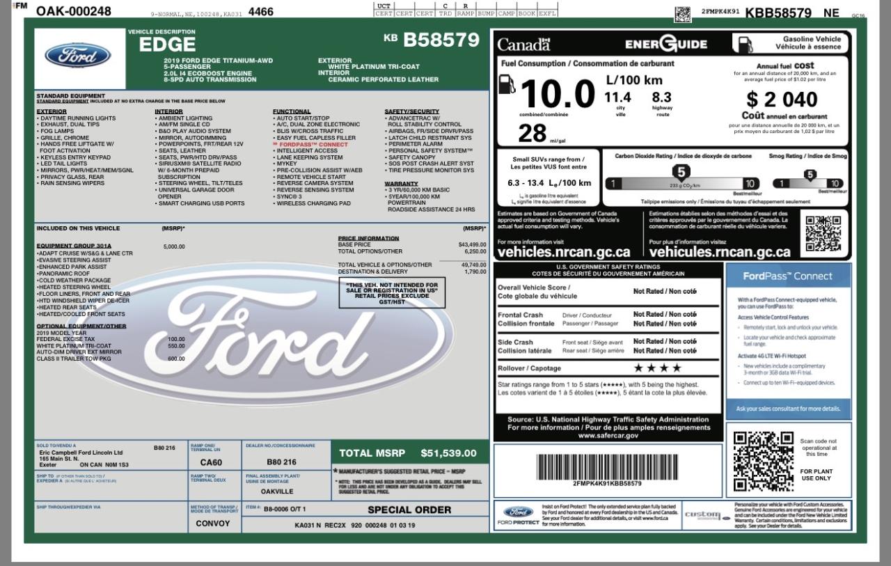 2019 Ford Edge Titanium Photo41