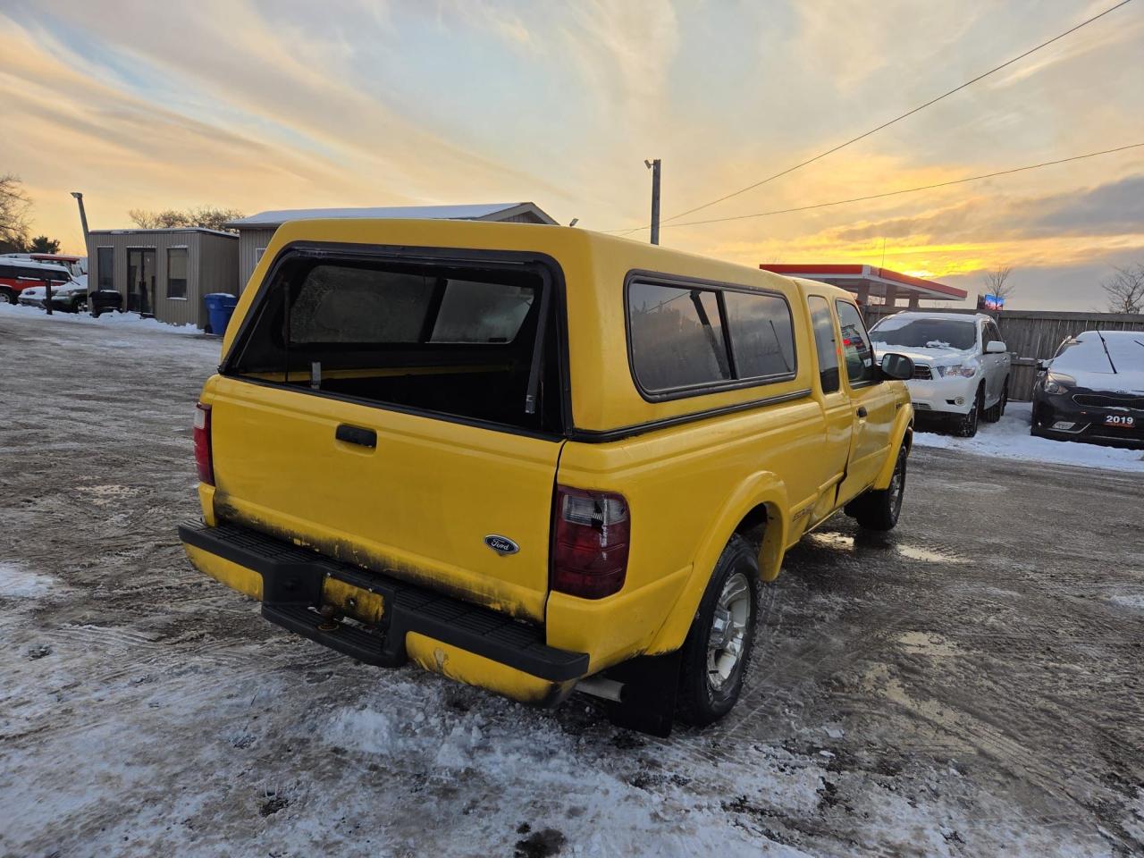 2003 Ford Ranger EDGE PLUS, ALLOYS, TOPPER, YELLOW, AS IS SPECIAL Photo4