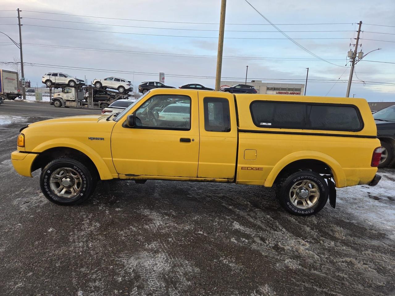 2003 Ford Ranger EDGE PLUS, ALLOYS, TOPPER, YELLOW, AS IS SPECIAL - Photo #2
