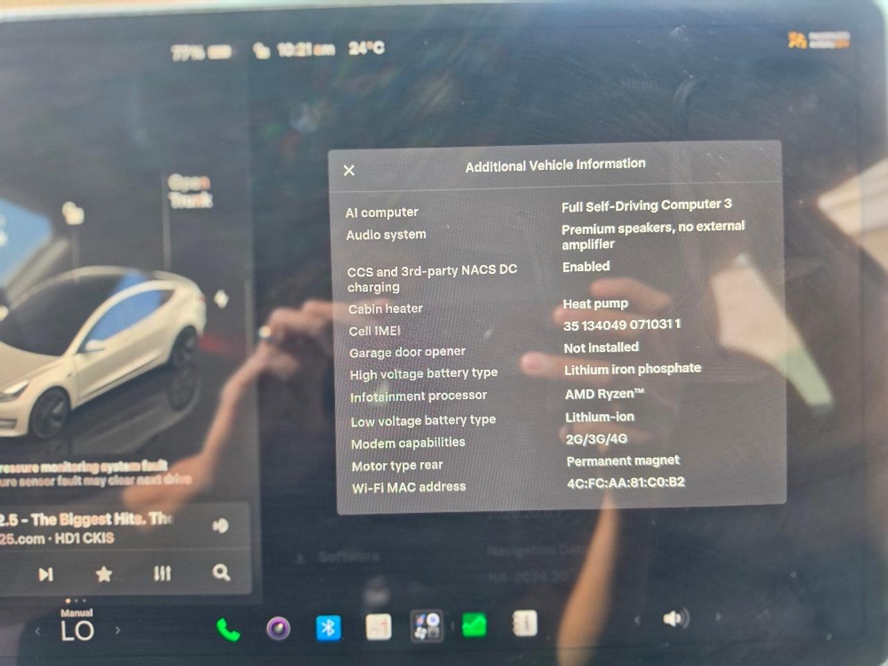 2023 Tesla Model 3 LFP BATTERY CHARGE TO 100%-CERTIFIED-BATTERY WARRANTY Photo