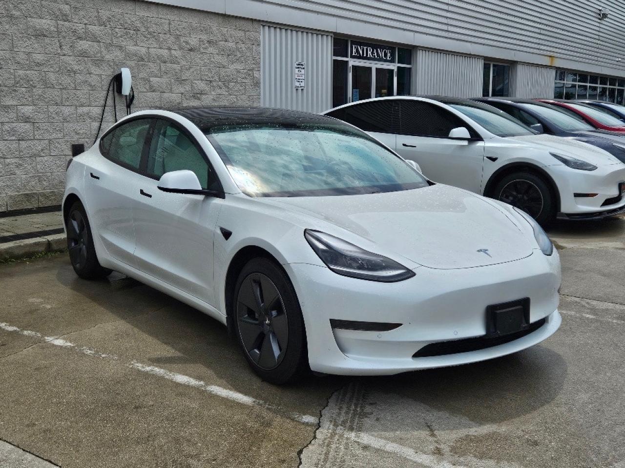 2021 Tesla Model 3 WHITE INTERIOR-AUTO PILOT-FSD 3 COMPUTER Photo