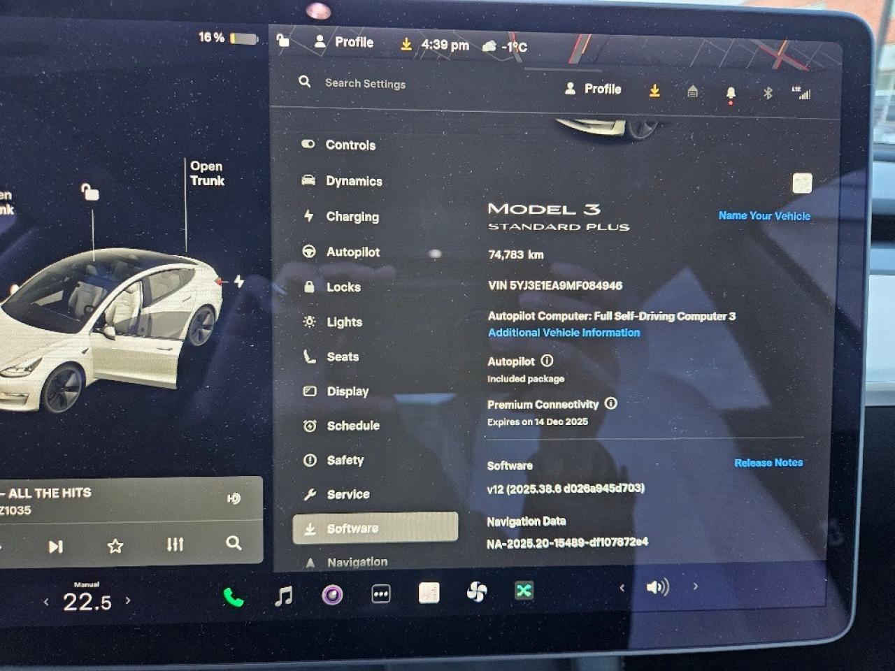 2021 Tesla Model 3 WHITE INTERIOR-AUTO PILOT-FSD 3 COMPUTER Photo
